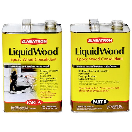 Wood Hardener, Can, LiquidWood, Amber
