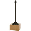 Stanchion, Post Dia. 2", Black