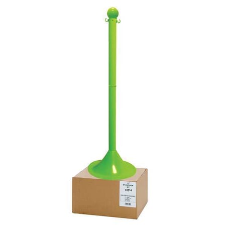 Stanchion, Post Dia. 2", Safety Green