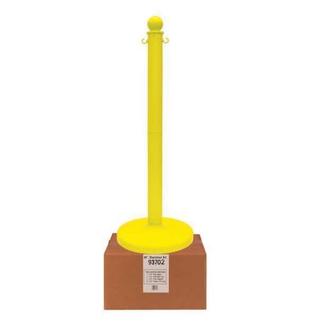 Stanchion, Post Dia. 2-1/2", Yellow