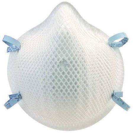 Disposable Respirator, N95, Dual Strap, Molded Nose Bridge, Dura-Mesh Shel, M/L, Vendor Pack (2)