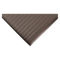 Antifatigue Mat, 12 ft. L x 3 ft. W, 3/8" Thickness, Closed Cell PVC Foam, Ribbed, Black