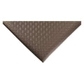 Antifatigue Mat, 8 ft. L x 2 ft. W, 1/2" Thickness, Closed Cell PVC Foam, Diamond Plate, Black