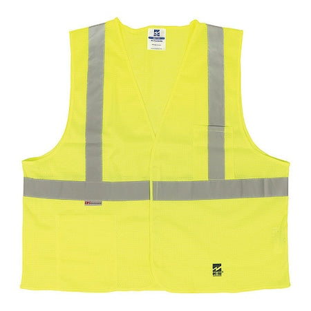 Safety Vest, Polyester, Org, S/M, PK25