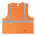 Safety Vest, Polyester, Org, L/XL, PK25