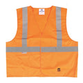 Safety Vest, Solid, Orange, 2XL/3XL, PK25