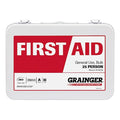 First Aid Kit and Housing, Metal 142 Components, 25 People Served