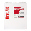 First Aid Kit and Housing, Metal Cabinet, 94 Components, 50 People Served