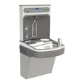 Drinking Fountain with Bottle Filler On-Wall Mount, 1 Levels, 1-1/2", Gray, Indoor