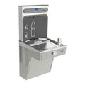 Drinking Fountain with Bottle Filler On-Wall Mount, 1 Levels, Silver, Indoor