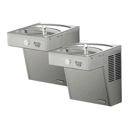 On-Wall Listed 8Gph Bi-Level Ada Water Cooler, 2 Level, 36.3125" D, 27" H, 18.625" W