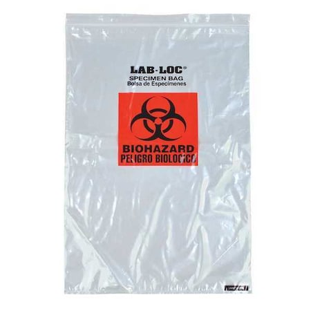Transfer Bag, 20 in L, 14 in W, CLR, PK250