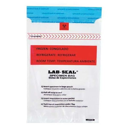 Transfer Bag, 17 in L, 15 in W, CLR, PK500