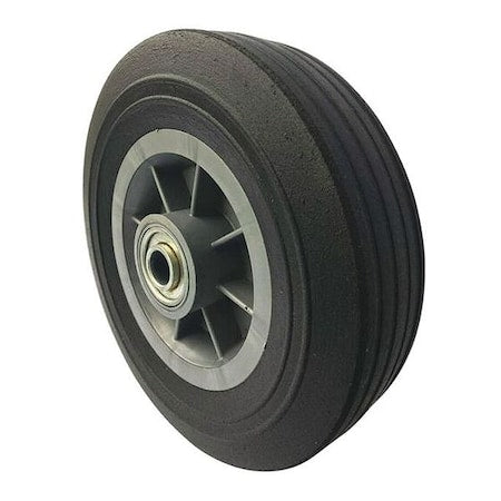 Solid Wheel, Ribbed, 8" Dia., 2-5/8" W