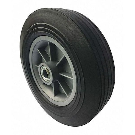 Solid Wheel, Ribbed, 10" Dia., 2-1/2" W