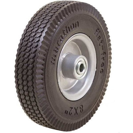 Solid Wheel, Sawtooth, 8" Dia., 8" W