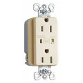 Straight Blade Receptacle, 5-15R, 15 A, 125V AC, 2 Pole, 3 Wire, Flush Mount, Isolated Ground