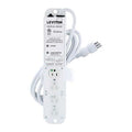 Outlet Strip, Medical Grade, 4 5-15R, 5-15P, 7 ft., White