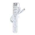 Outlet Strip, Medical Grade, 6 5-15R, 5-15P, 7 ft., White