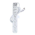 Outlet Strip, Medical Grade, 6 5-20R, 5-20P, 7 ft., White
