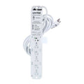 Outlet Strip, Surge, Rack Mounted, 6 5-20R, 5-20P, 15 ft., White