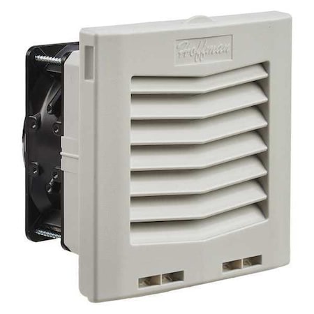 Axial Fan, Square, Plastic, 6-1/8 in H