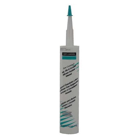 Silicone Sealant, 10 oz, Cartridge, Almond, Silicone Base, Tub/Tile/Ceramic