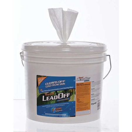 Lead Removing Wipes, Fresh, 8inL, 6inW, PK2
