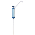 Pump Dispenser, Plastic, Blue, 3" W