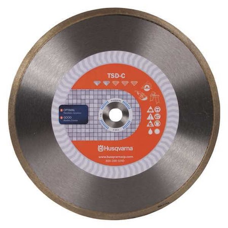 DiamondSawBlade, Diam:7", Thick:0.07"
