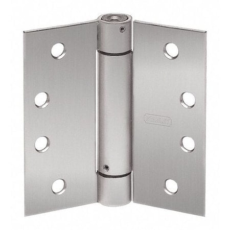 Spring Hinge, US3 Bright Brass, 125lb Cap.