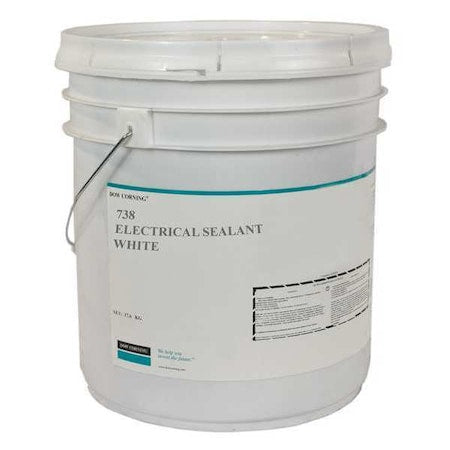 Electrical Sealant, 18 kg, Pail, White, Silicone Base, 738