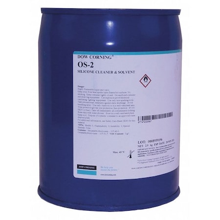 Cleaner and Surface Prep, 2.9 kg, Pail, Clear, Silicone Base, OS-2