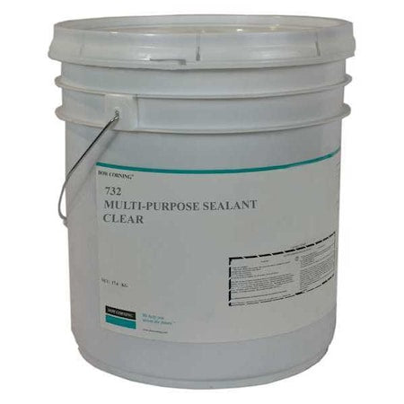 Multi-Purpose Sealant, 18 kg, Pail, Clear, Silicone Base, 732