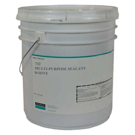 Multi-Purpose Sealant, 18 kg, Pail, White, Silicone Base, 732