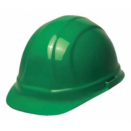 Hard Hat, Omega II, Polyethylene, 6 Point Pinlock, Type 1, Class E, Green