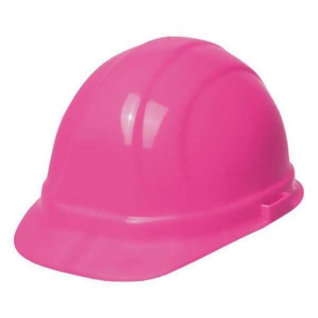 Hard Hat, Omega II, Polyethylene, 6 Point Pinlock, Type 1, Class E, Hi-Vis Pink
