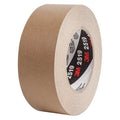 Masking Tape, 72 mm W x 55 m L, 7.1 mil Thick, Brown, Rubber Adhesive, 12 PK