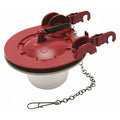 Adj. Flapper, Red, 3", Plastic and Rubber