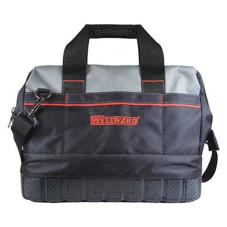 Tool Bag, General Purpose, 16 Pockets, Black, Polyester, 16 Pockets