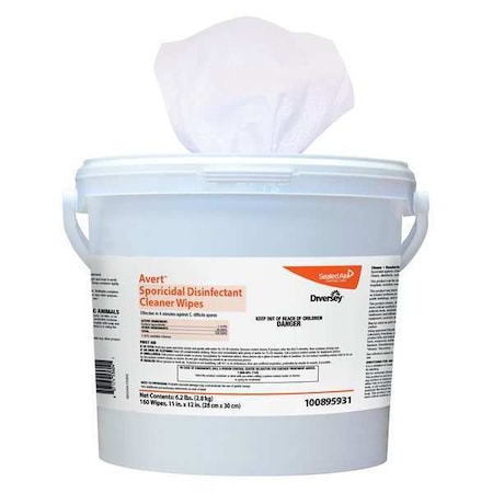 Disinfecting Wipes, Canister, 11"x12", PK4