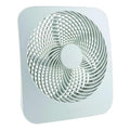 10" Blade Dia Table Fan, Non-Oscillating, 2 Speeds, 9VDC, Gray, FCC-Compliant AC Adapter