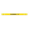 Clearance Bar, 7-3/8" O.D., 80" L, Yellow