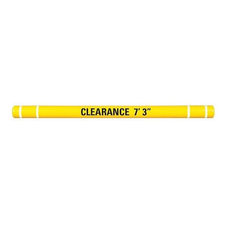 Clearance Bar, 5" O.D., 80" L, Yellow