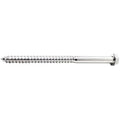 Lag Screw, 1/2 in, 3-1/2 in, 18-8 Stainless Steel, NL-19(SM) Hex External Hex Drive, 10 PK
