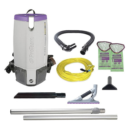 Super Coach Pro 10, 10 qt. Backpack Vacuum w/ ProBlade Carpet Tool Kit