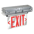 Exit Sign, Silver, 2 Face(s), LED, Recess Mount, Nickel Cadmium (Formerly LumaPro)