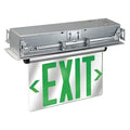 Exit Sign, Silver, 2 Face(s), LED, Recess Mount, Nickel Cadmium (Formerly LumaPro)