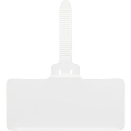 Clear Plastic Label Holder, 3 in L, 1 13/32 in W