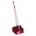 Lobby Dust Pan and Broom Set, Red